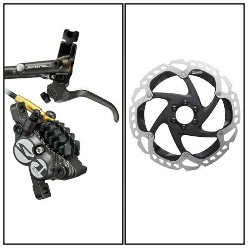 極新淨 Shimano Saint M820 油壓碟煞前後一套 連 原裝MT905 203mm 碟一對