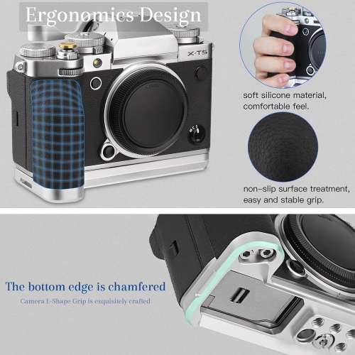 HAOGE MHG-XT5S Hand Grip Bracket Holder For Fujifilm X-T5 (快拆手柄)