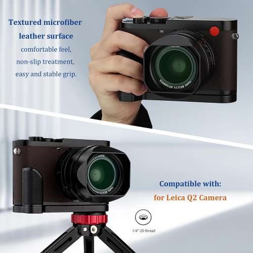Haoge HG-Q2B Hand Grip Bracket Holder Designed For Leica Q2 Camera Body