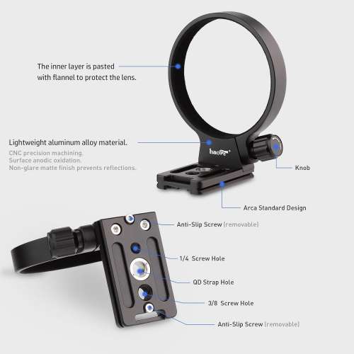 Haoge LMR-SM140 Tripod Mount Ring ForTamron 35-150mm F/2.0-2.8 Di III VXD A058