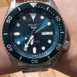 【全套齊盒卡】SEIKO 精工 5 Sports SRPD61K1 綠水鬼風格 自動機械錶 4R36-07G0 $1350