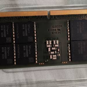 有單 非常新淨 香港行貨 Kingston 32GB DDR5 4800MT/s 筆記本內存 記憶體 Notebook...