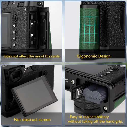 HAOGE HG-GFXRF-G Hand Grip Bracket Holder For Fujifilm GFX100RF (綠色快拆手柄)