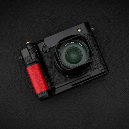 HAOGE HG-GFXRF-R Hand Grip Bracket Holder For Fujifilm GFX100RF (紅色快拆手柄)