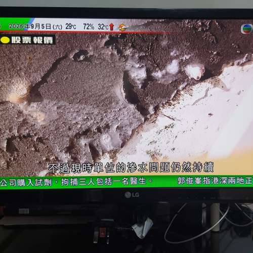 屯門良景輕鐵站交收 LG 個人全高清數碼電視機 24" 24MT46D 連火牛 遙控及有底座