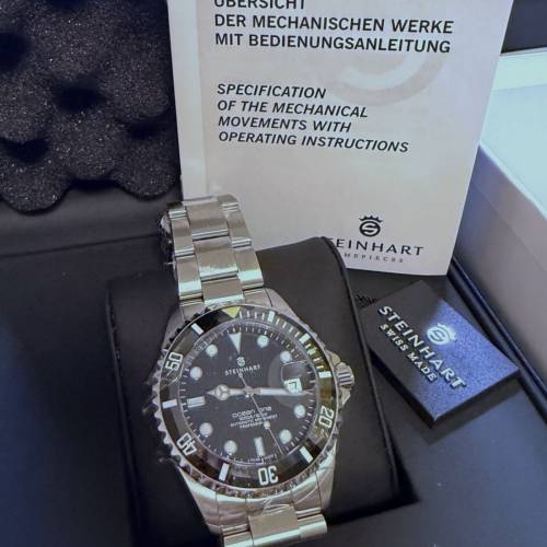 Steinhart Ocean One 39mm黑色潛水錶