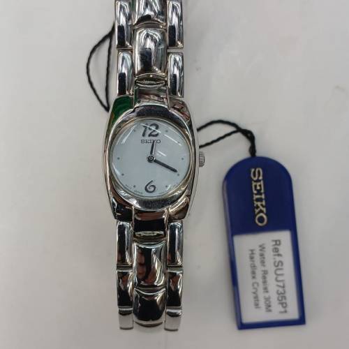 罕有Vintage Seiko Oval Tiffany Blue Dial Lady's Quartz Watch