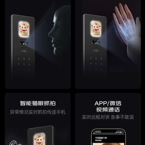 香港上門安裝電子鎖✨Seeyes 星月神密碼指紋智能鎖家用電子門鎖入戶鎖S62P-BH