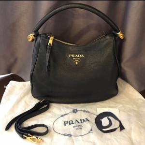 正品 Prada Vitello Phenix  Hobo 包