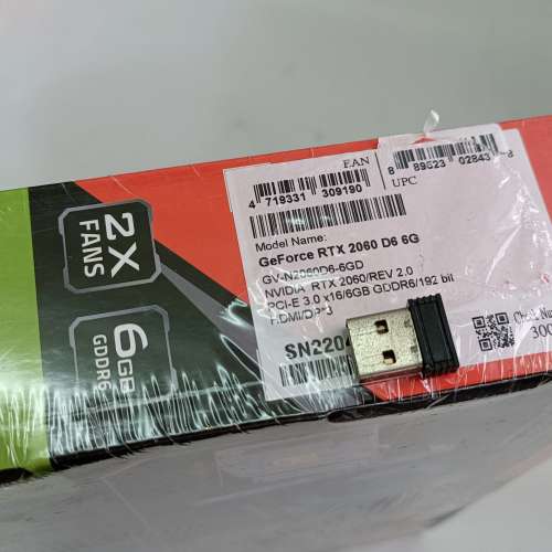 全新 Gigabyte Geforce GTX 2060 D6 6GD
