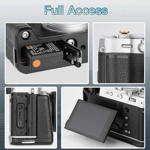HAOGE HG-XVIB Hand Grip Bracket Holder For Fujifilm X100VI Camera (黑色快拆手柄)