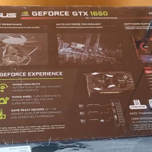 全新 Asus Geforce GTX 1650 OC 4GB