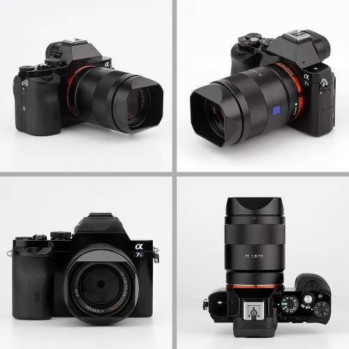 HAOGE LH-RX1B Metal Lens Hood For Sony Carl Zeiss Sonnar T* FE 24mm F1.8 ZA