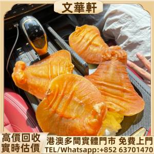 回收：陳年花膠 花膠 赤嘴鳯魚膠 赤嘴鰩魚膠 金錢鰲 極品正南公 鳘魚膠 大須金錢膠 ...