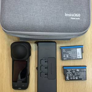 [觀塘實體店] 二手 Insta360 X5 (共2電+原廠充電器+鏡頭保護套+收納包) 行貨保養到...
