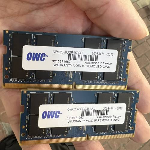 64G手提電腦單條32GRAM  一套兩條DDR4-2666MHZ
