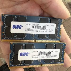 64G手提電腦單條32GRAM  一套兩條DDR4-2666MHZ