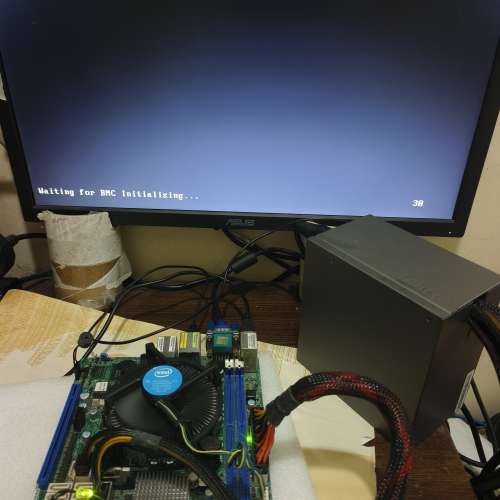 ASROCK E3C226D2I Intel C226 Socket 1150 Server MB + Core i3-4150 CPU +ASUS 底板