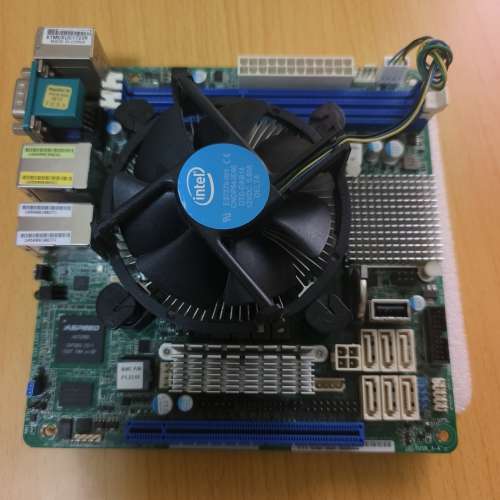 ASROCK E3C226D2I Intel C226 Socket 1150 Server MB + Core i3-4150 CPU +ASUS 底板