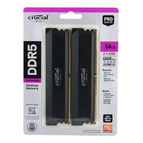 Crucial DDR5 6000 64GB Kit (32GB x 2)