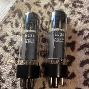 SIEMENS EL34膽一對德國製造