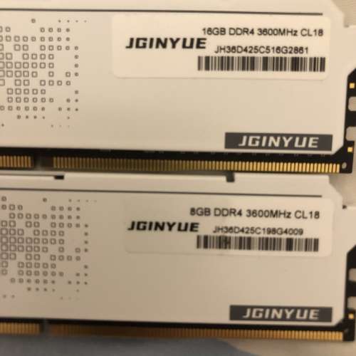 Jginyue ddr4 3600mhz cl18