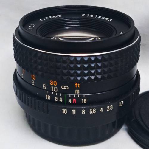Topcon  AM Topcor  MC  55mm F1.7  PK-mount