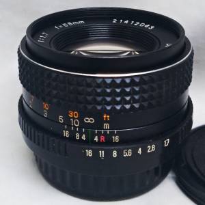 Topcon  AM Topcor  MC  55mm F1.7  PK-mount