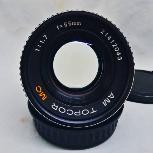 Topcon  AM Topcor  MC  55mm F1.7  PK-mount