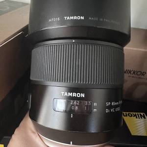 Tamron 85mm f1.8 vc Nikon mount(F016)
