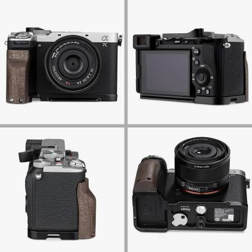 HAOGE HG-A7CII-B Wooden Side Handle For Sony a7cii A7CR Camera (快拆手柄)
