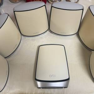 (7隻) Netgear Orbi AX6000 RBR850 三頻路由器Tri-Band Mesh System 1x RBR850 + 6...