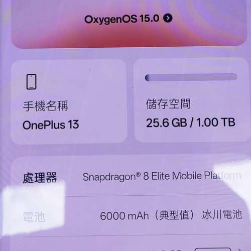 小有9成新1+13國際版24+1TB