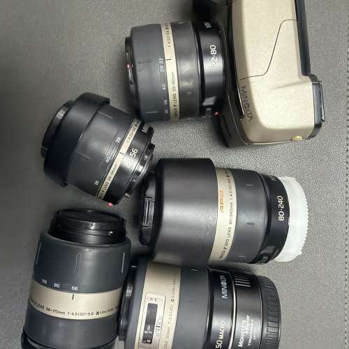 Minolta vectis S1 連5枝鏡頭，V to E adapter