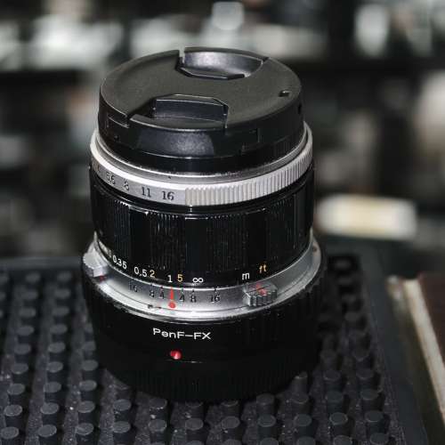 olympus 20/3.5 Pen F penf 20mm for fx fuji Fujifilm 鏡片通透 功能正常