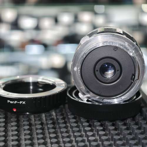 olympus 20/3.5 Pen F penf 20mm for fx fuji Fujifilm 鏡片通透 功能正常