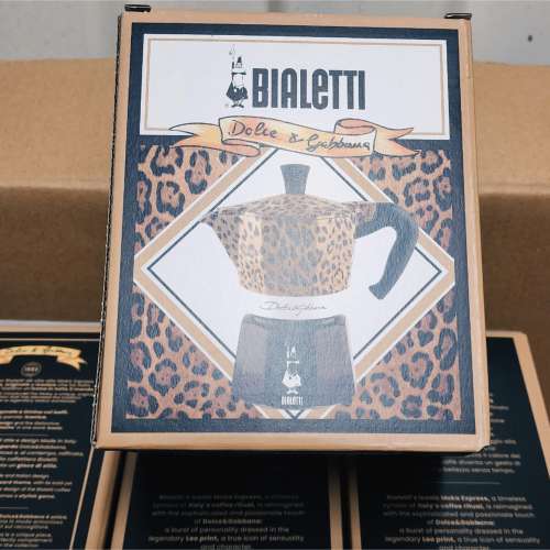 🔥【全新現貨】Bialetti x Dolce & Gabbana 聯名款 摩卡壺（奢華豹紋版） [100% NE...