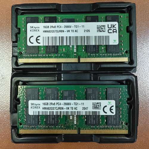Synology群暉NAS適用 2 x 16G DDR4 2666 ECC SO-DIMM記憶體