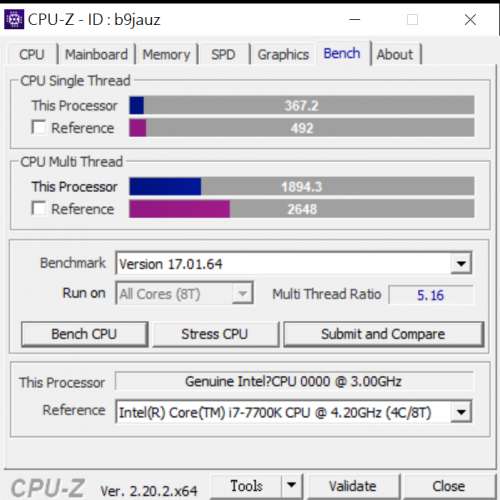 MSI H110M GAMING 主機板連 Intel i7 7700es (qkyn) CPU 及風扇