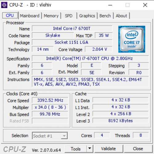 i7 6700 LGA1151