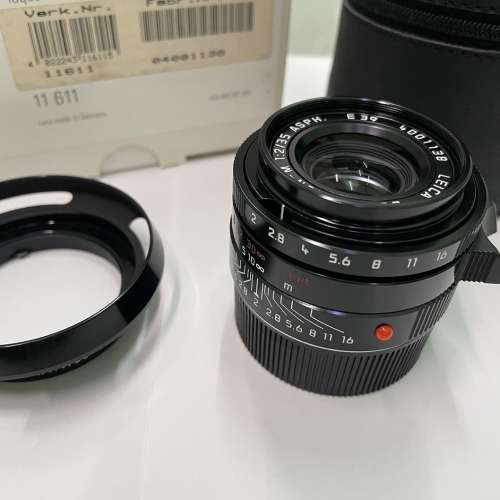 Leica Summicron-M f/2 35mm ASPH Black Paint (11611)