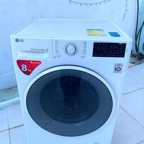 ♻️本周優惠$1799♻️ 洗衣機 8KG LG 大眼雞1200轉 直驅式變頻摩打 WF-1208C4W 二...
