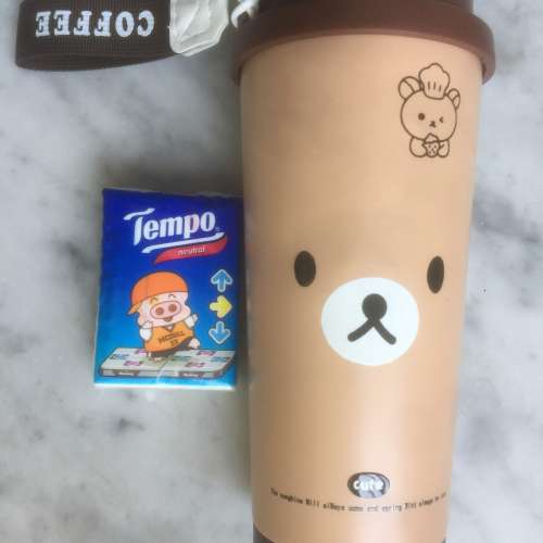 $50 100% 全新未用過 鬆弛熊 - Rilakkuma 日本限定輕鬆熊 304鋼保溫咖啡柸 + 柸蓋 ...