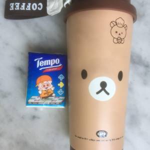$50 100% 全新未用過 鬆弛熊 - Rilakkuma 日本限定輕鬆熊 304鋼保溫咖啡柸 + 柸蓋 ...