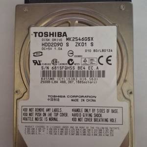 TOSHIBA 2.5 in 250G Hard Disk