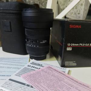 SIGMA 12-24MM F4.5-5.6 II DG HSM NIKON MOUNT (9成新)