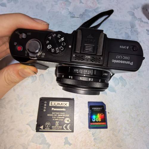 Panasonic Lumix DMC-LX7 数码相机，电池，SD Card