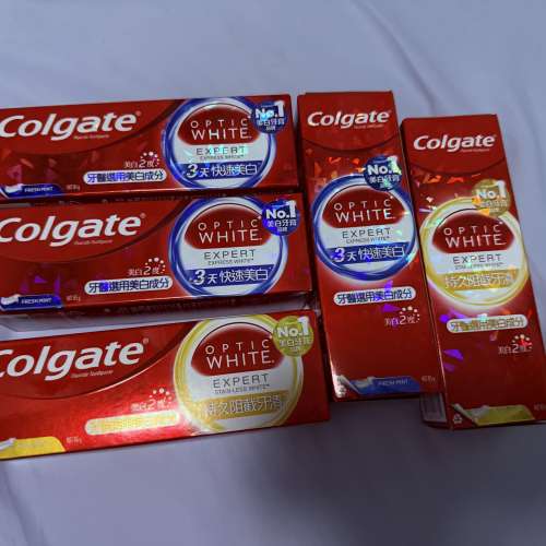 全新 Colgate Optic White Expert 美白牙膏