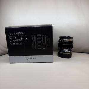 Voigtlander APO-LANTHAR 50mm F2 Aspherical 鏡頭 （Fujiya Camera 80周年記念黑漆...