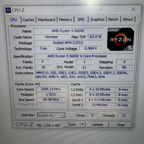 AMD Ryzen 5 5600X CPU
